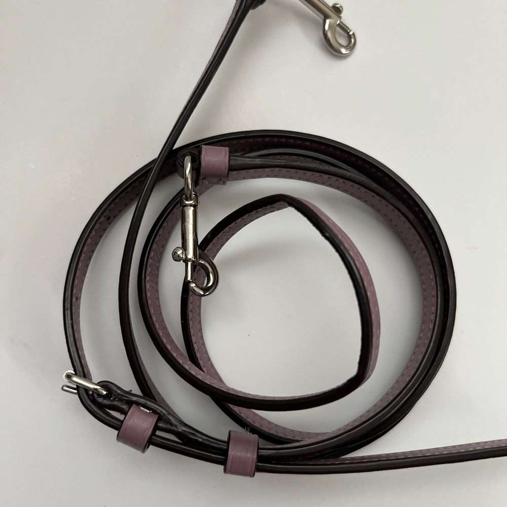 Coach Small Rowan CC signature brown and Lilac trim Crossbody Bag - Picture 9 of 15